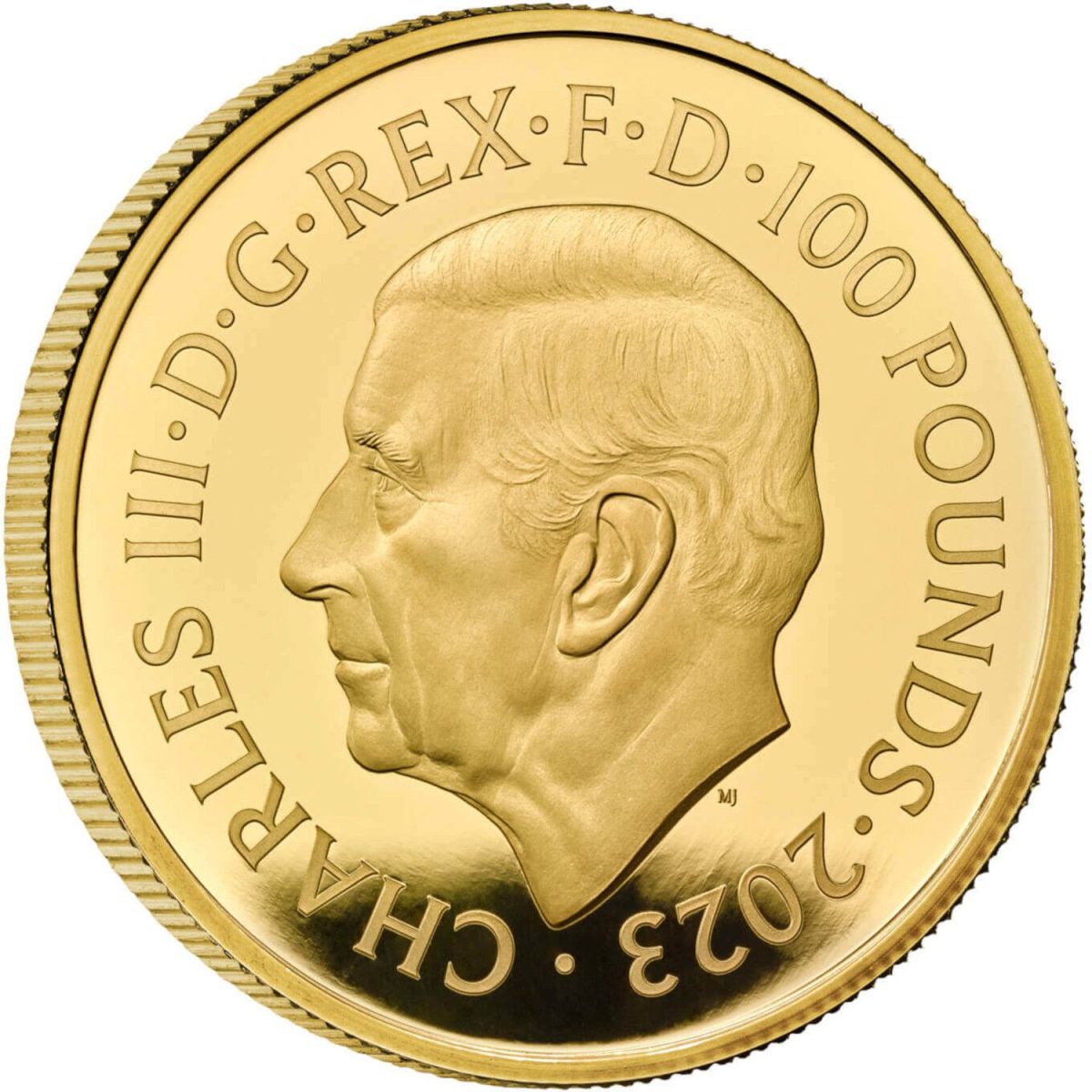 100 Pounds - Charles III R2D2 and C3PO; Gold Proof obverse