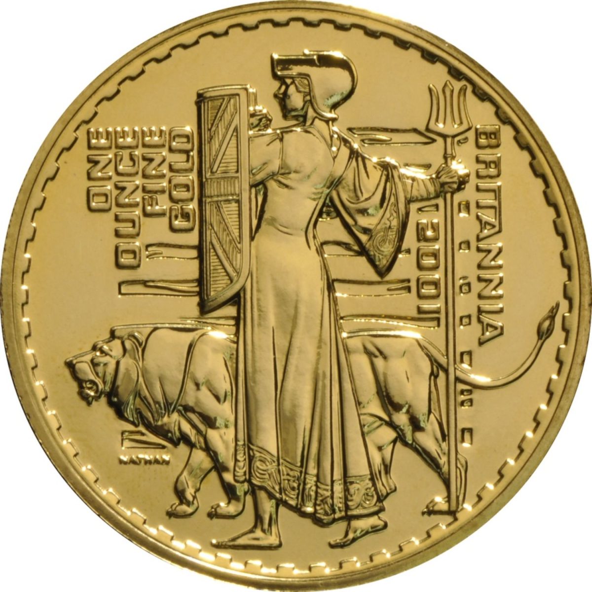 100 Pounds - Elizabeth II 4th portrait; 1 oz Fine Gold