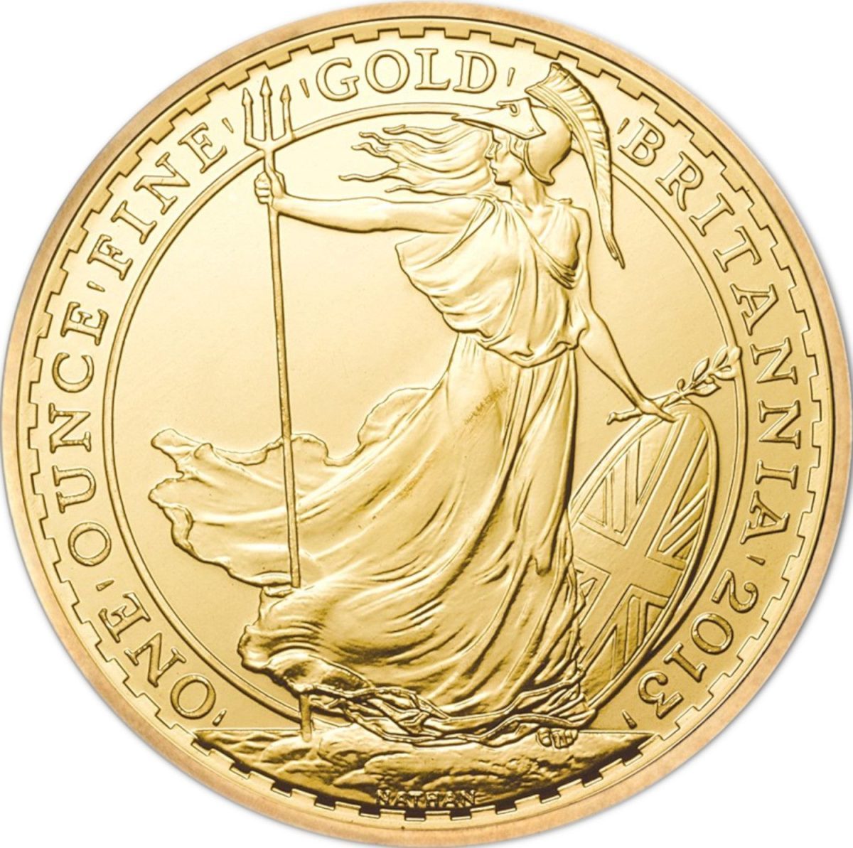 100 Pounds - Elizabeth II 4th portrait; 1 oz Fine Gold