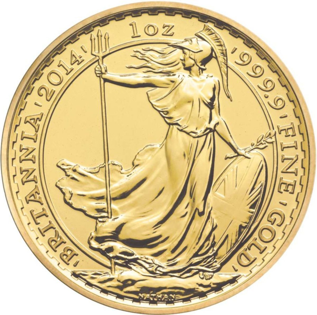 100 Pounds - Elizabeth II 4th portrait; 1 oz Fine Gold