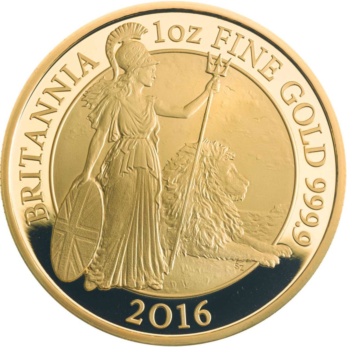 100 Pounds - Elizabeth II 5th portrait; 1 oz Fine Gold
