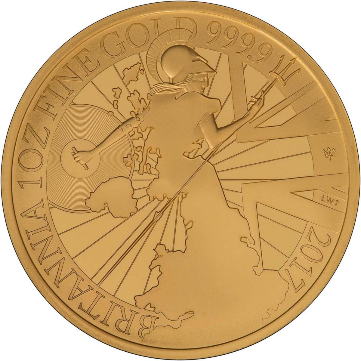 100 Pounds - Elizabeth II 5th portrait; 1 oz Fine Gold