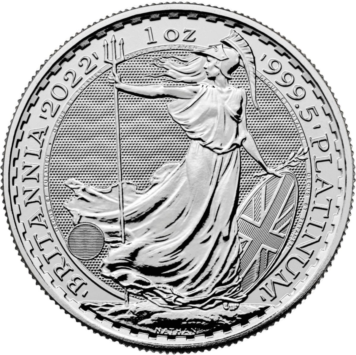100 Pounds - Elizabeth II 5th portrait; 1 oz Fine Platinum
