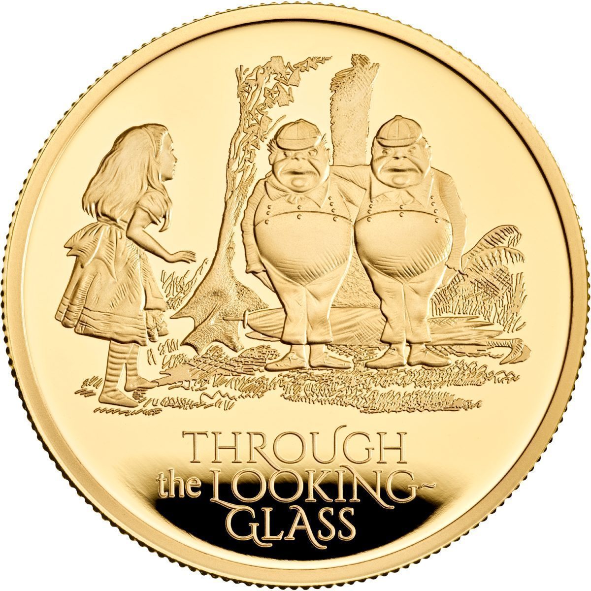 100 Pounds - Elizabeth II Alice Through the Looking Glass; Gold Proof