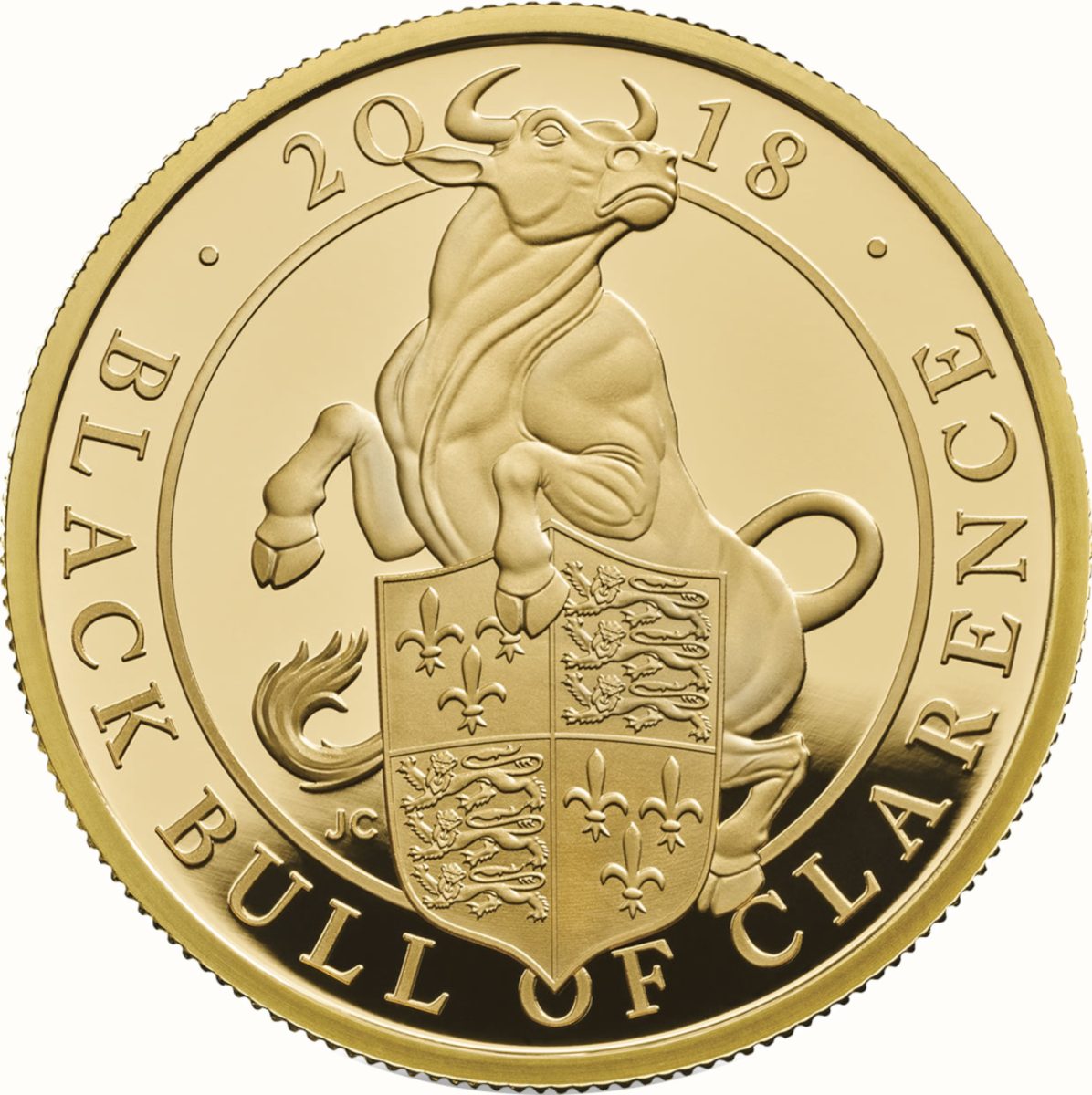 100 Pounds - Elizabeth II Black Bull of Clarence; Gold Proof
