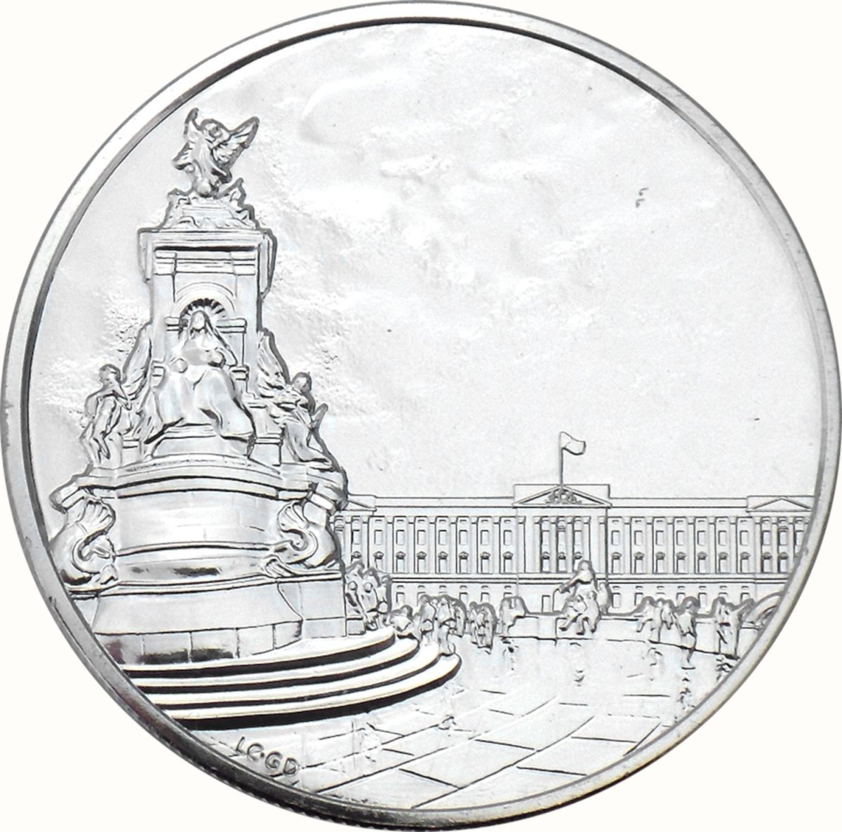 100 Pounds - Elizabeth II Buckingham Palace; Fine Silver