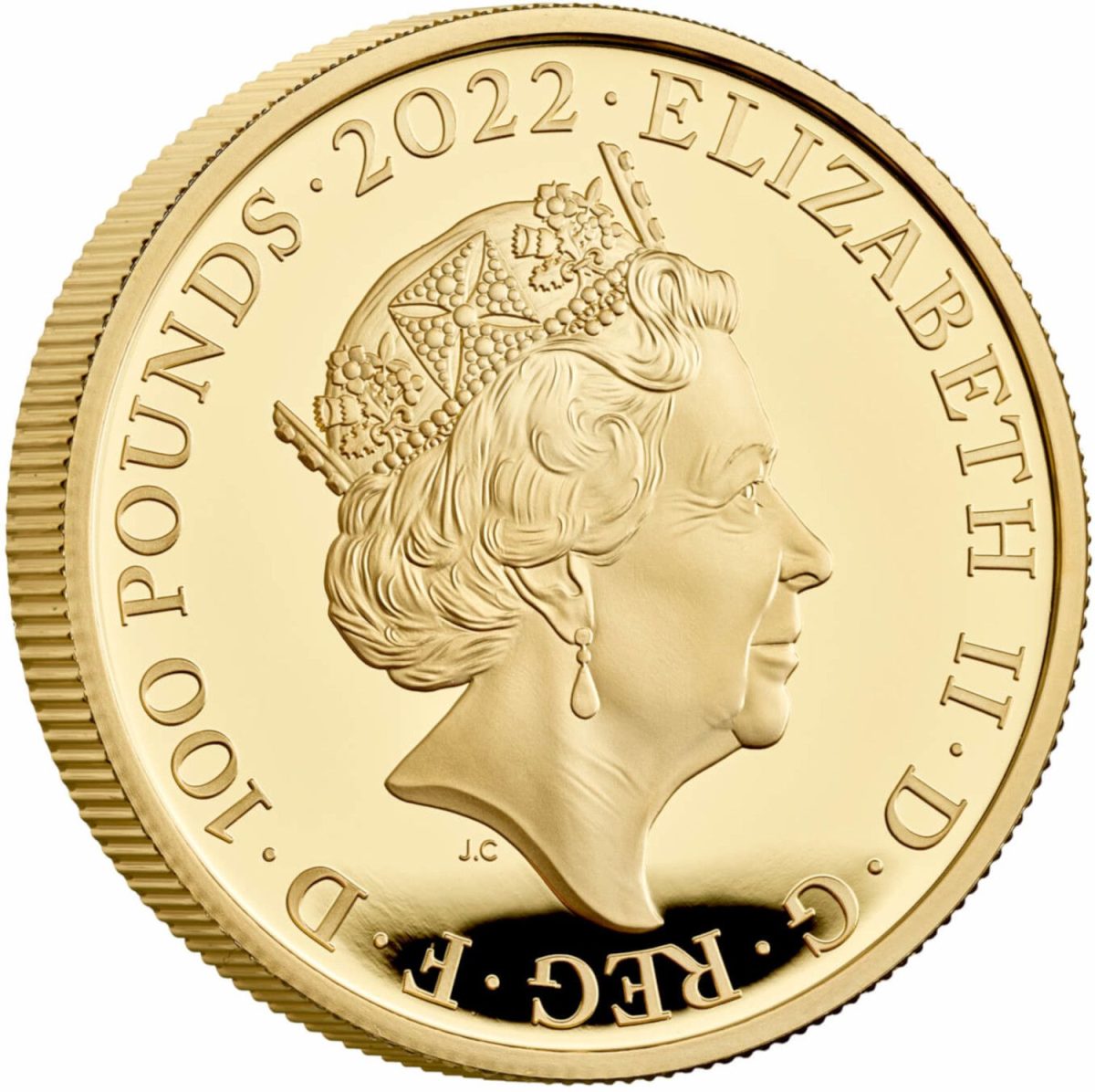 100 Pounds - Elizabeth II Edward VII; Gold Proof obverse