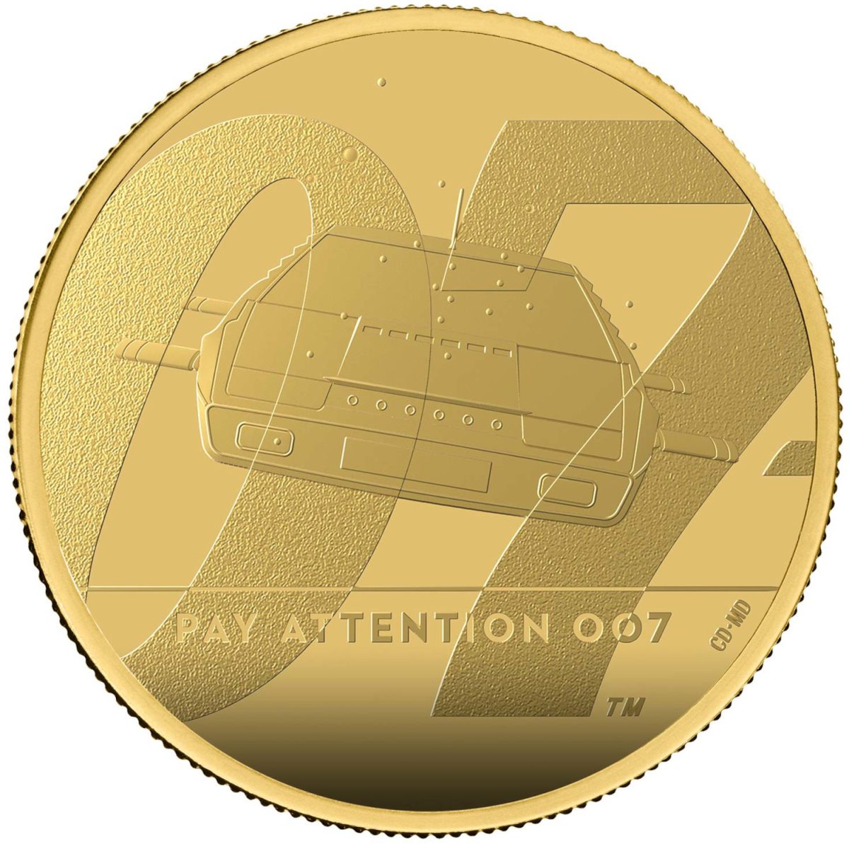 100 Pounds - Elizabeth II James Bond - II; Gold Proof reverse