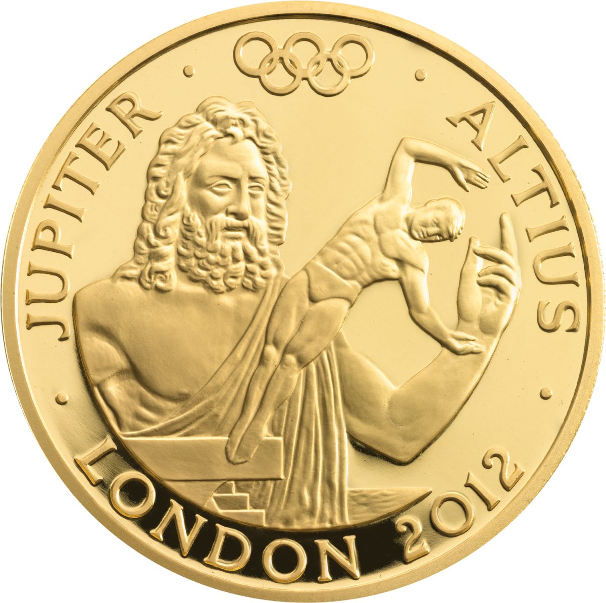 100 Pounds - Elizabeth II Jupiter - Altius; Gold Proof reverse