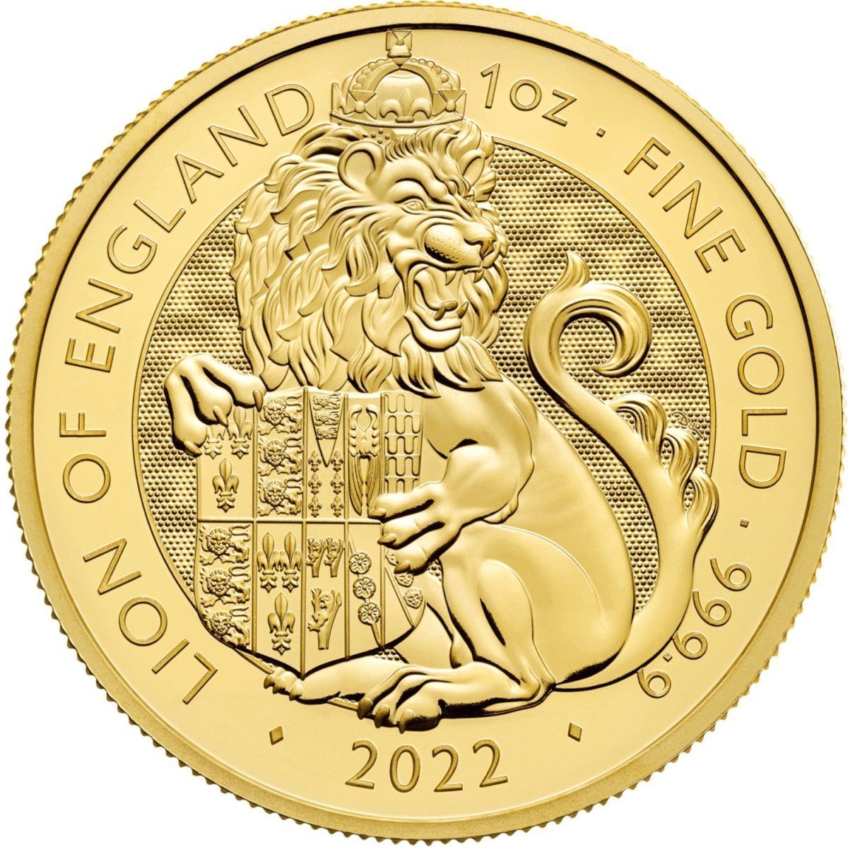 100 Pounds - Elizabeth II Lion of England; 1 oz Fine Gold