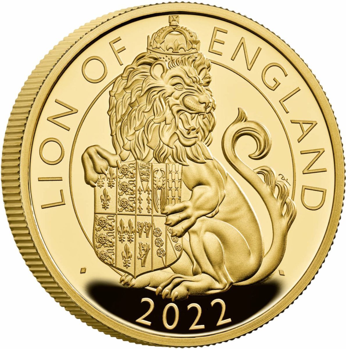 100 Pounds - Elizabeth II Lion of England; Gold Proof reverse