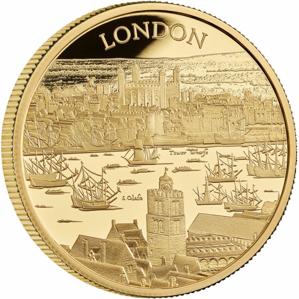 100 Pounds - Elizabeth II London; Gold Proof reverse