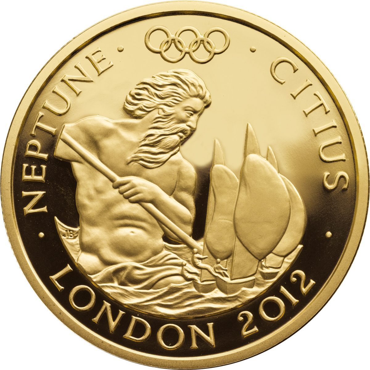 100 Pounds - Elizabeth II Neptune - Citius; Gold Proof