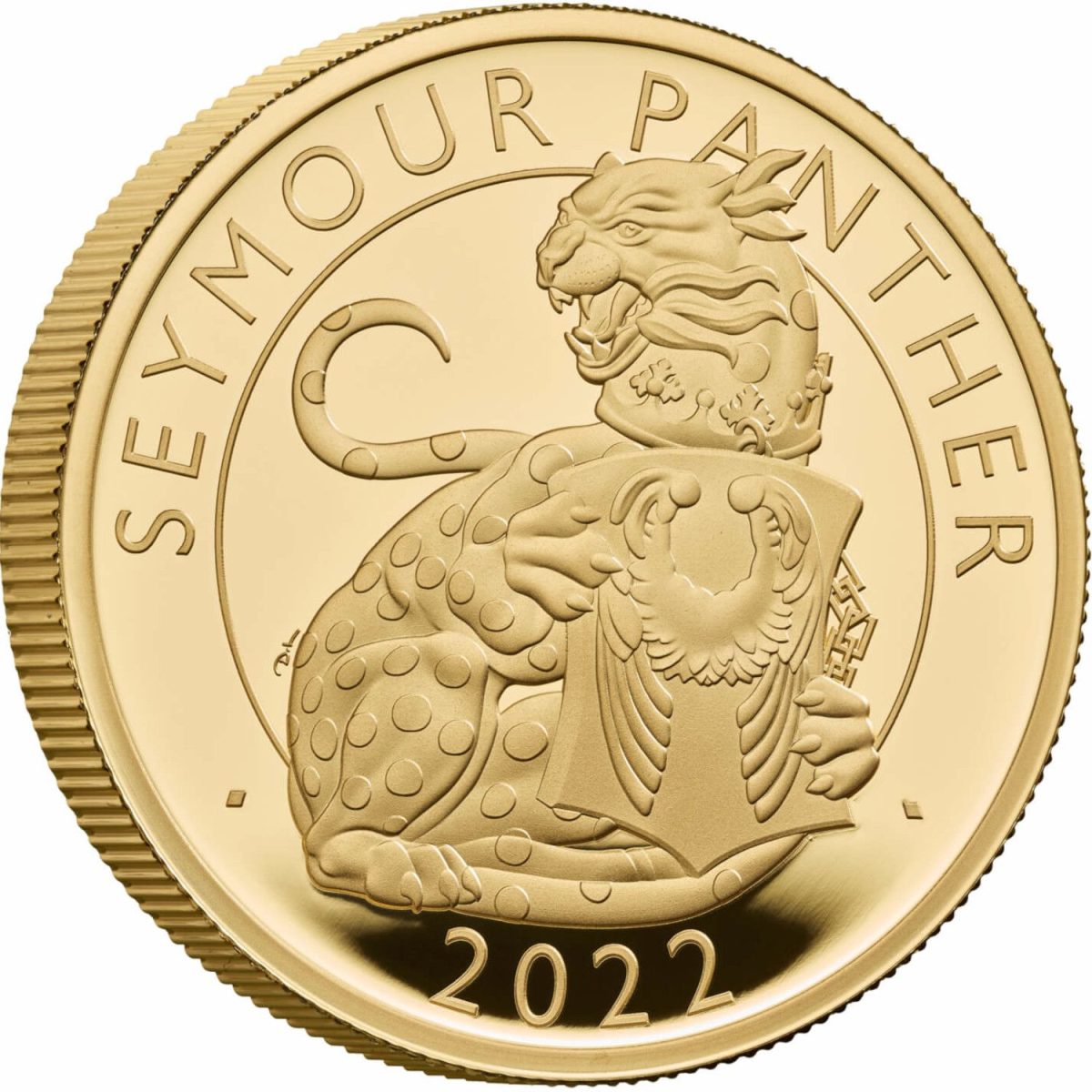 100 Pounds - Elizabeth II Seymour Panther; Gold Proof reverse