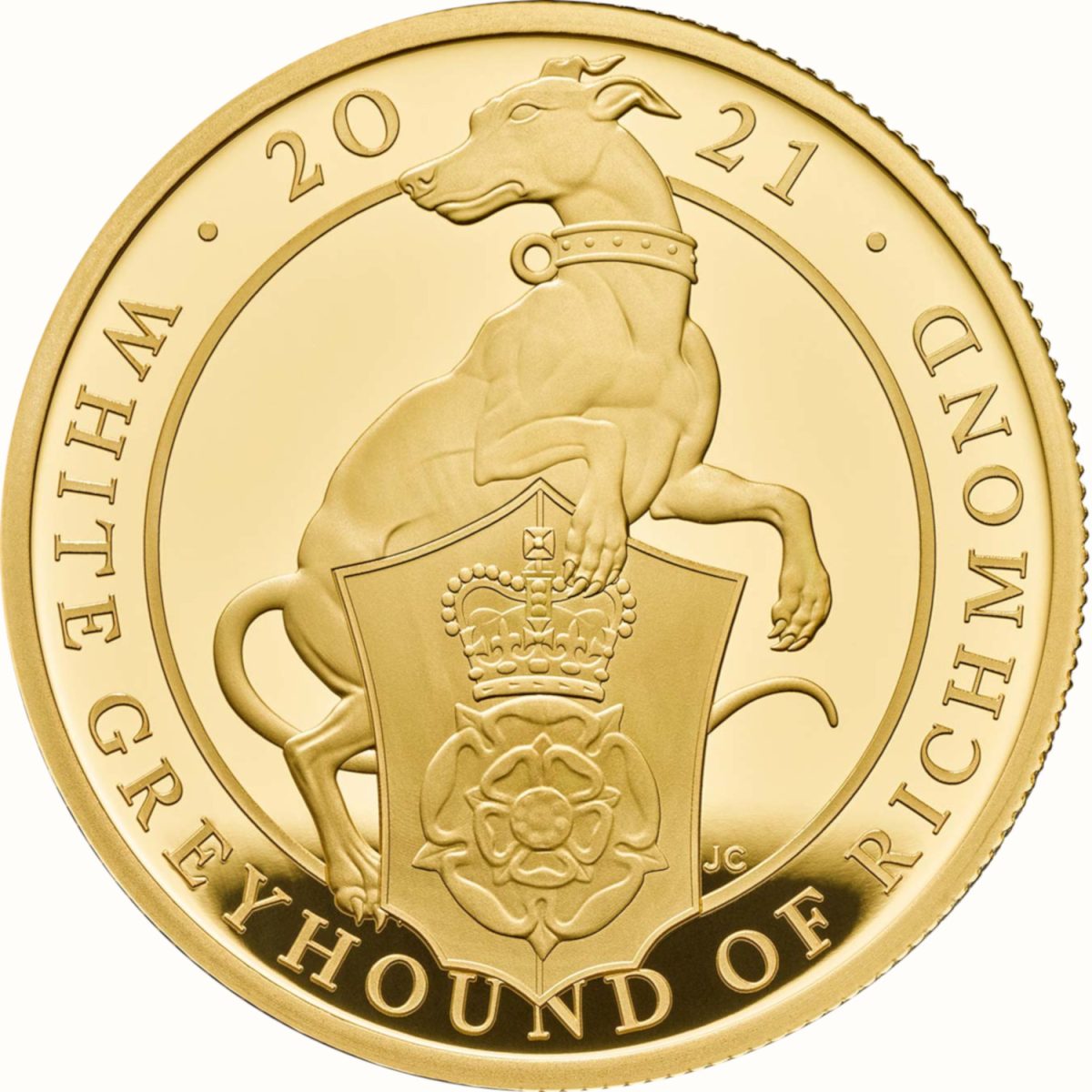 100 Pounds - Elizabeth II White Greyhound of Richmond; Gold Proof