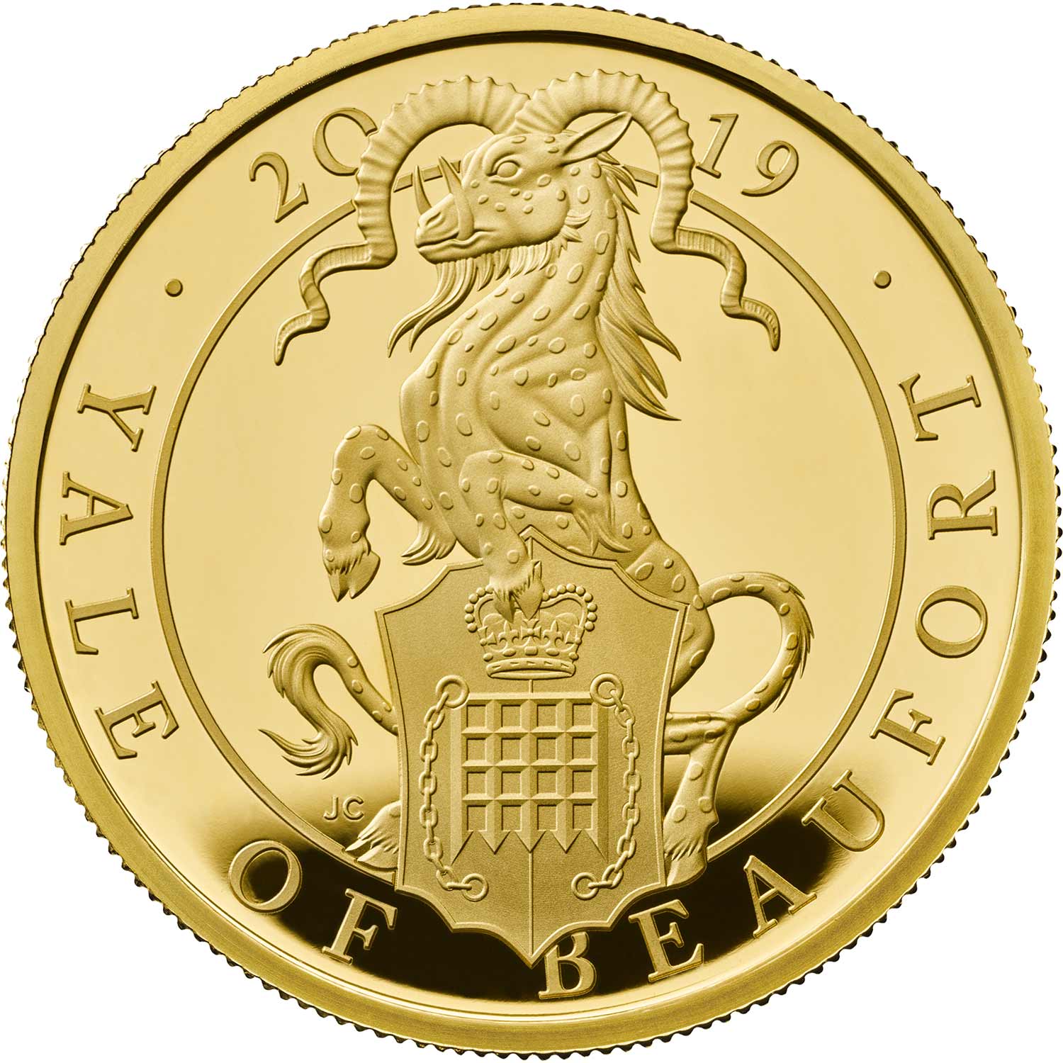 100 Pounds - Elizabeth II Yale of Beaufort; Gold Proof