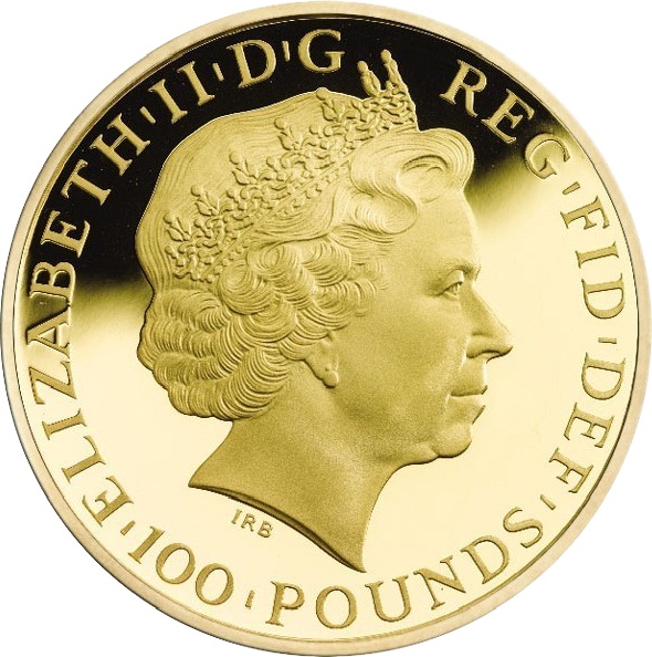 100 Pounds - Elizabeth II Year of the Horse; Gold Proof obverse