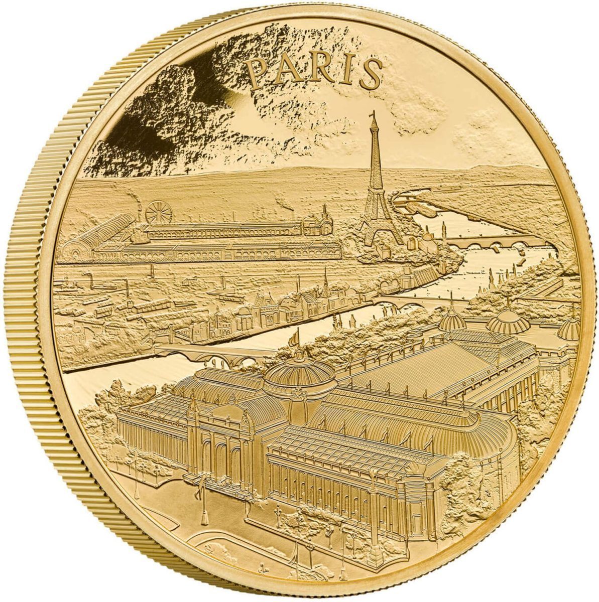 1000 Pounds - Charles III Paris; Gold Proof reverse