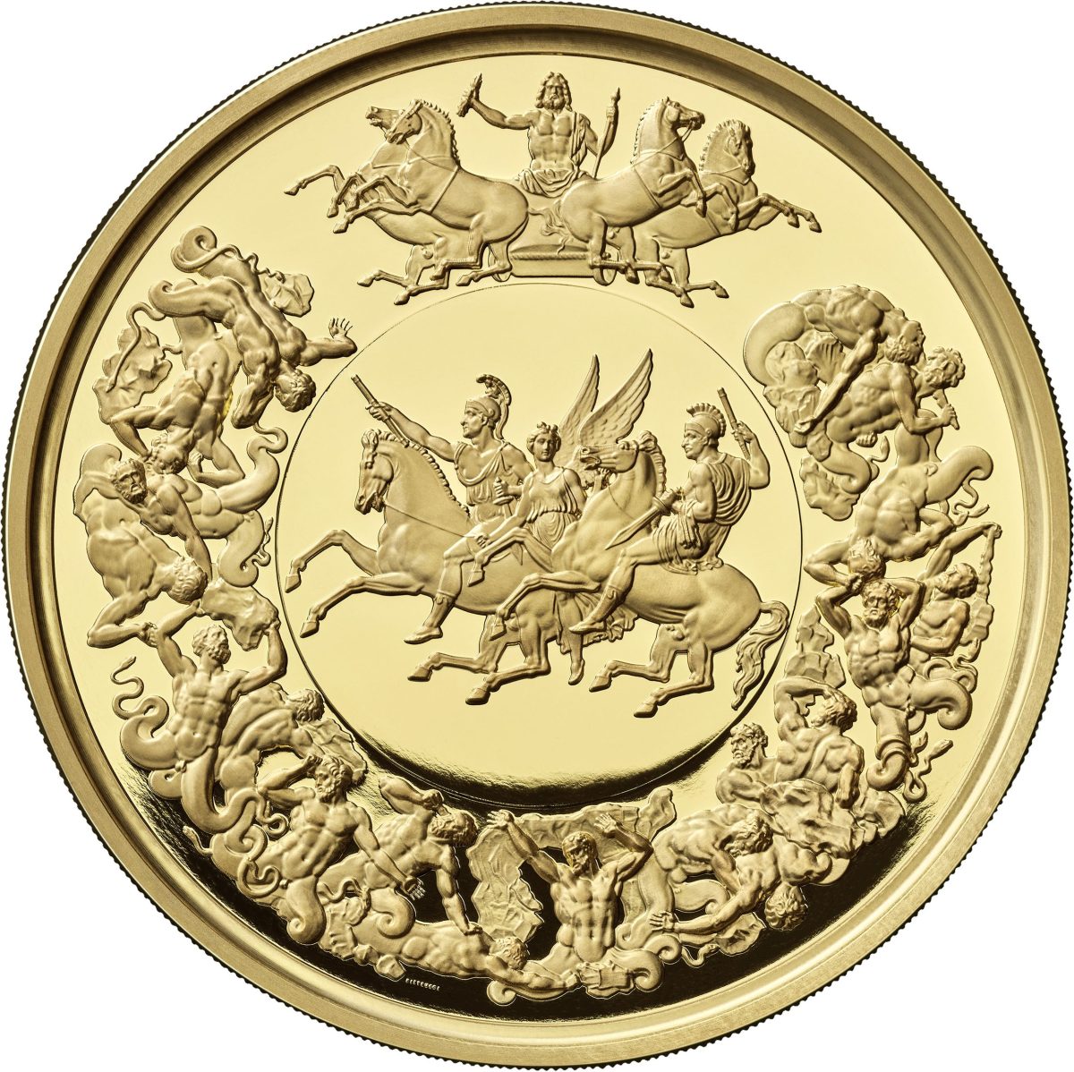1000 Pounds - Charles III Waterloo Medal - Victory; Gold Proof