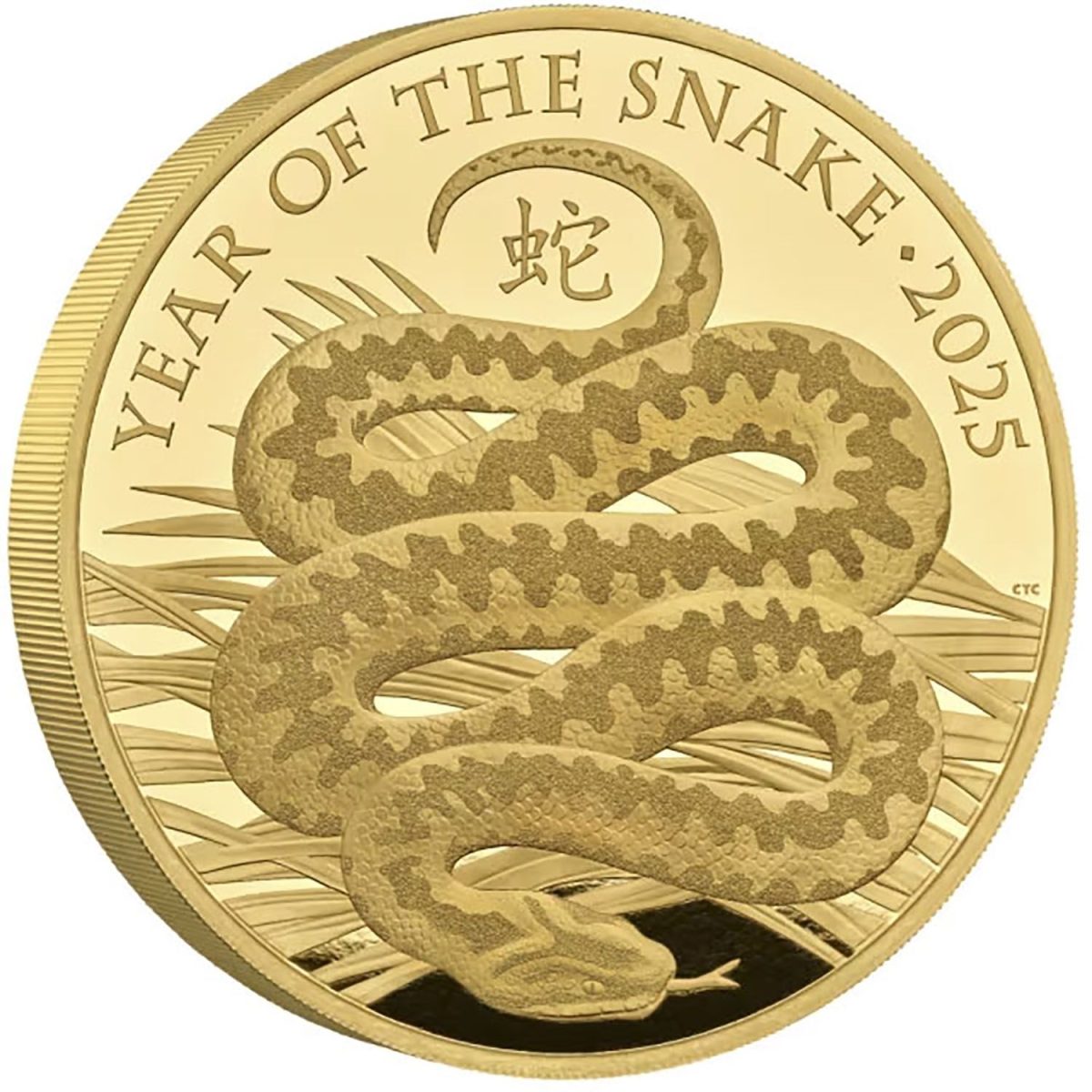 1000 Pounds - Charles III Year of the Snake; Gold Proof