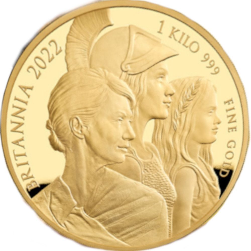 1000 Pounds - Elizabeth II 5th portrait; 1kg Fine Gold