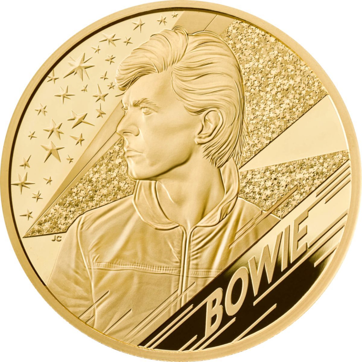 1000 Pounds - Elizabeth II David Bowie; Gold Proof