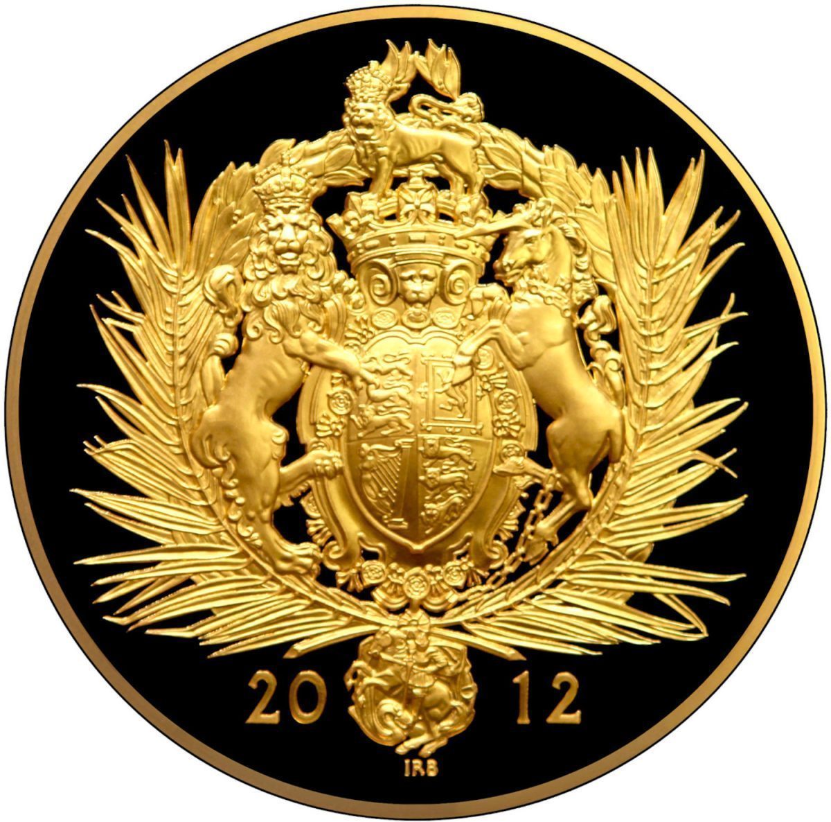 1000 Pounds - Elizabeth II Diamond Jubilee; Gold Proof