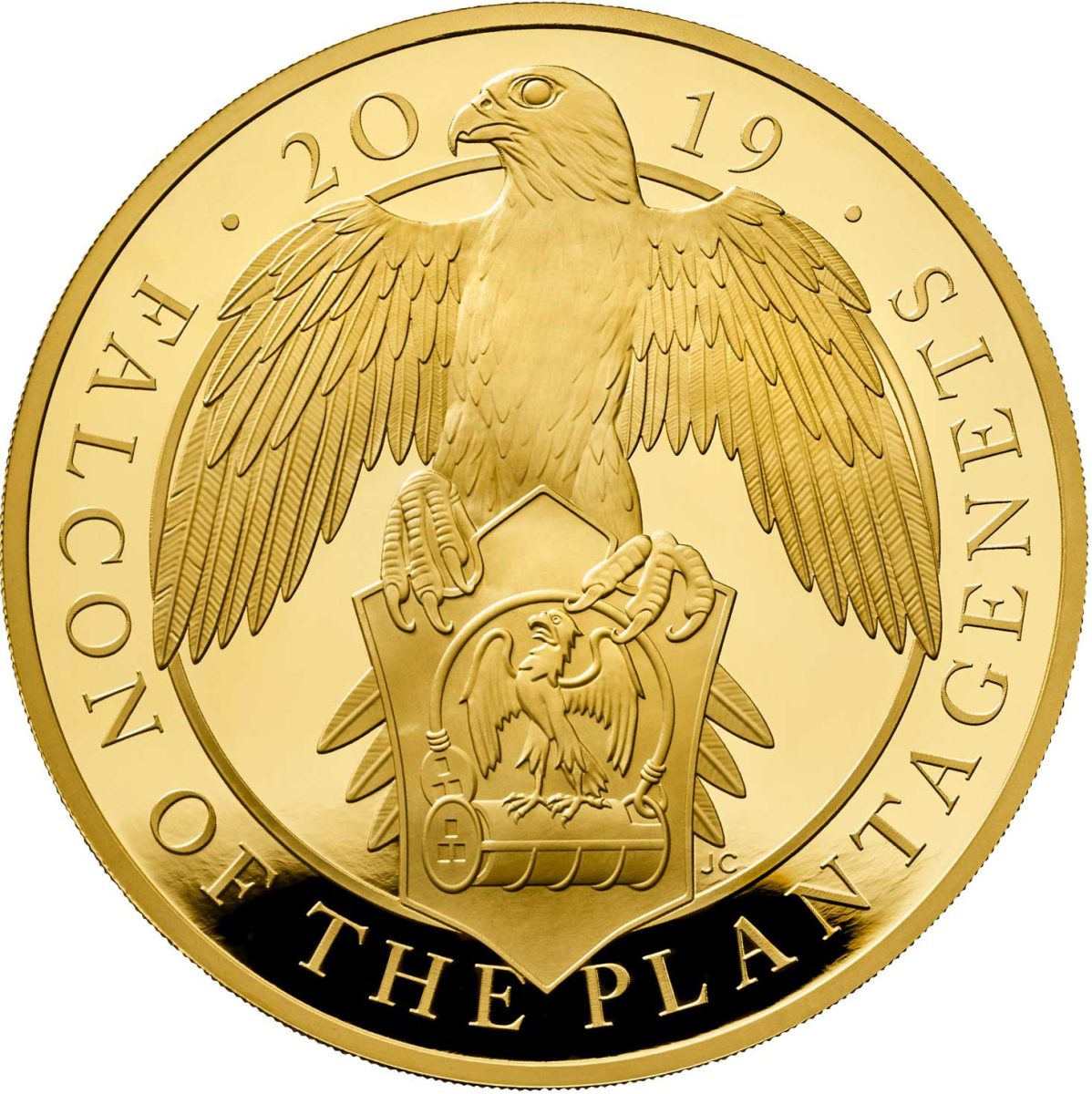 1000 Pounds - Elizabeth II Falcon of Plantagenets; Gold Proof