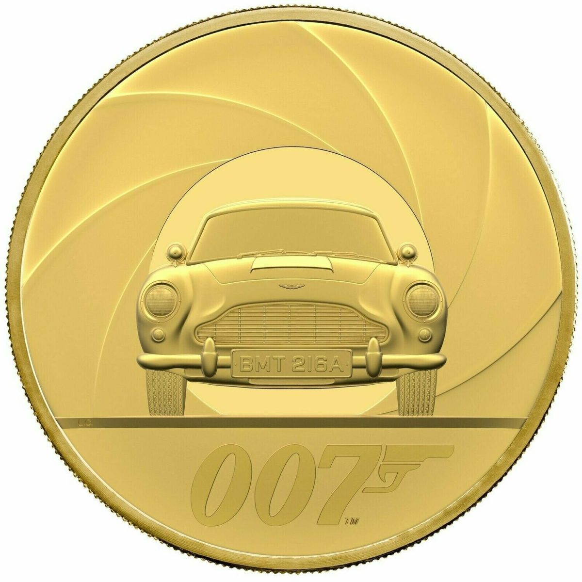 1000 Pounds - Elizabeth II James Bond; Gold Proof
