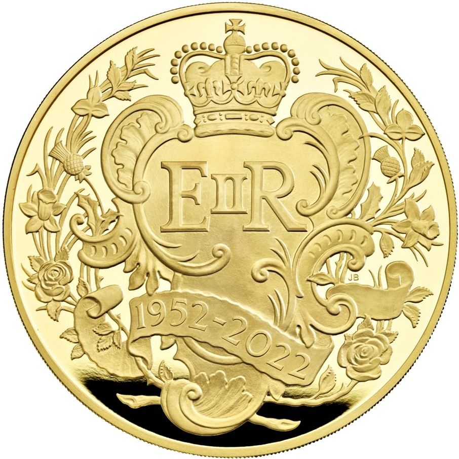 1000 Pounds - Elizabeth II Platinum Jubilee; Gold Proof