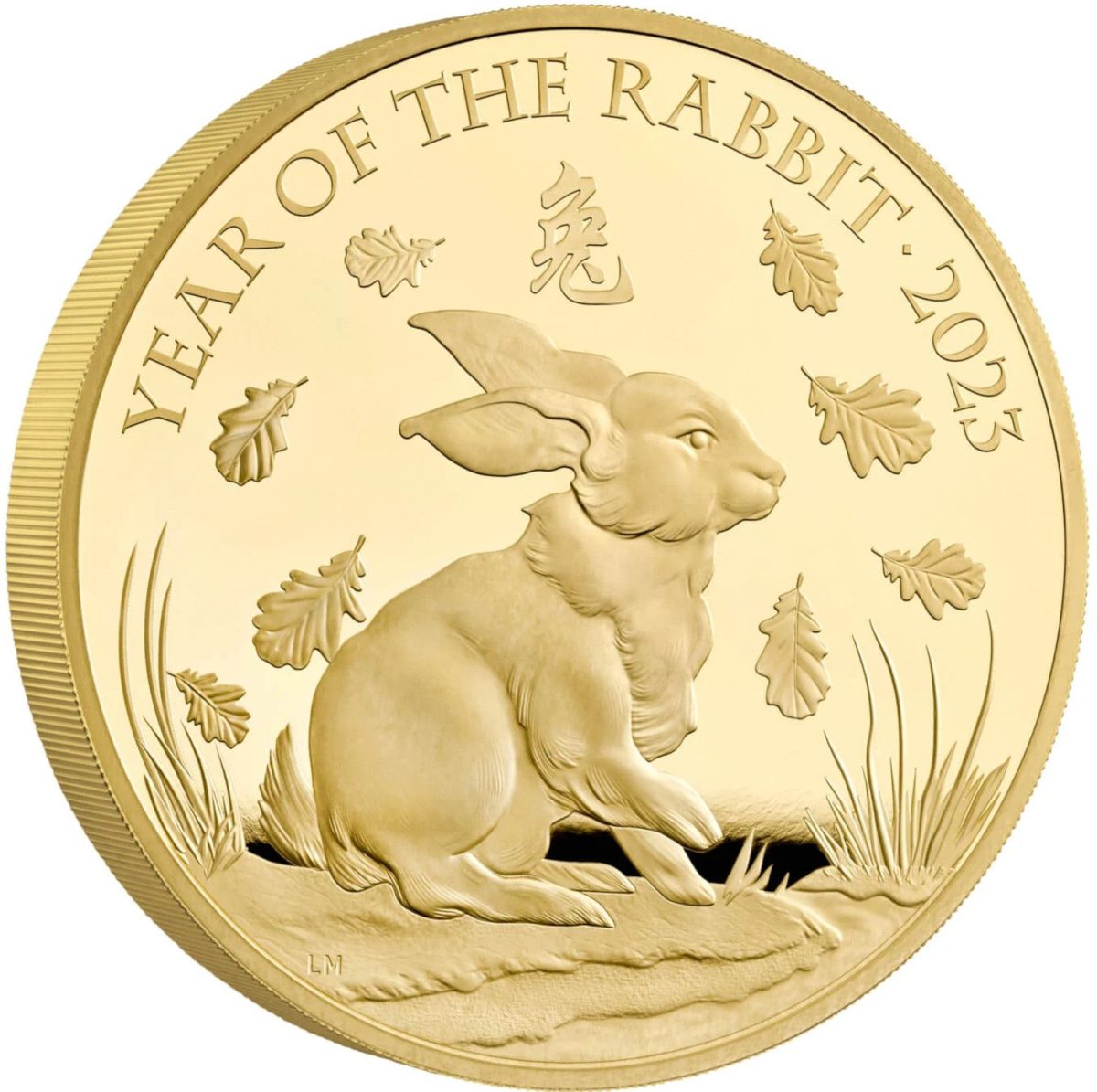 1000 Pounds - Elizabeth II Posthumous; Year of the Rabbit; Gold Proof