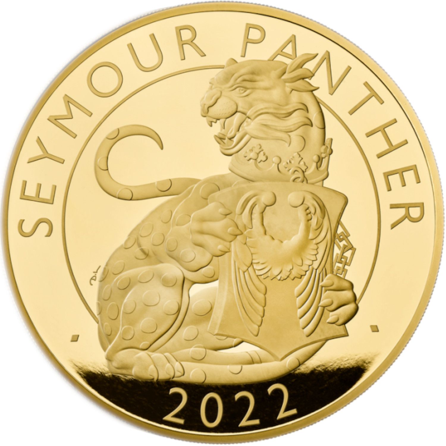 1000 Pounds - Elizabeth II Seymour Panther; Gold Proof reverse