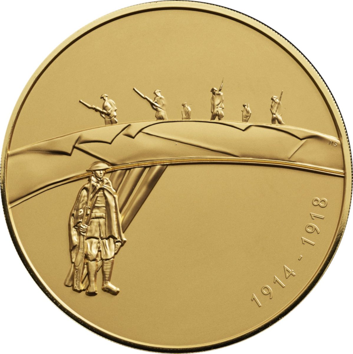 1000 Pounds - Elizabeth II World War I; Gold Proof
