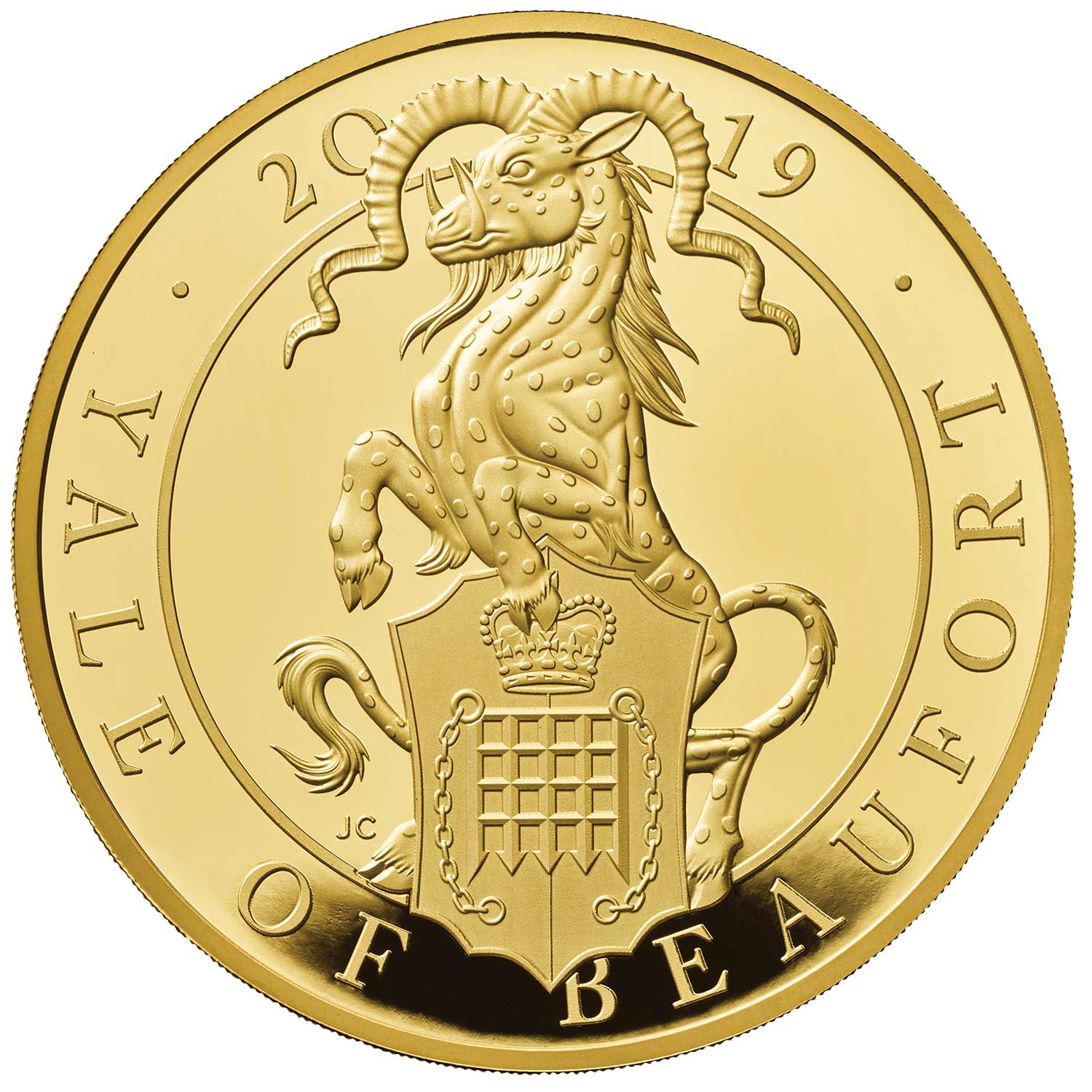 1000 Pounds - Elizabeth II Yale of Beaufort; Gold Proof