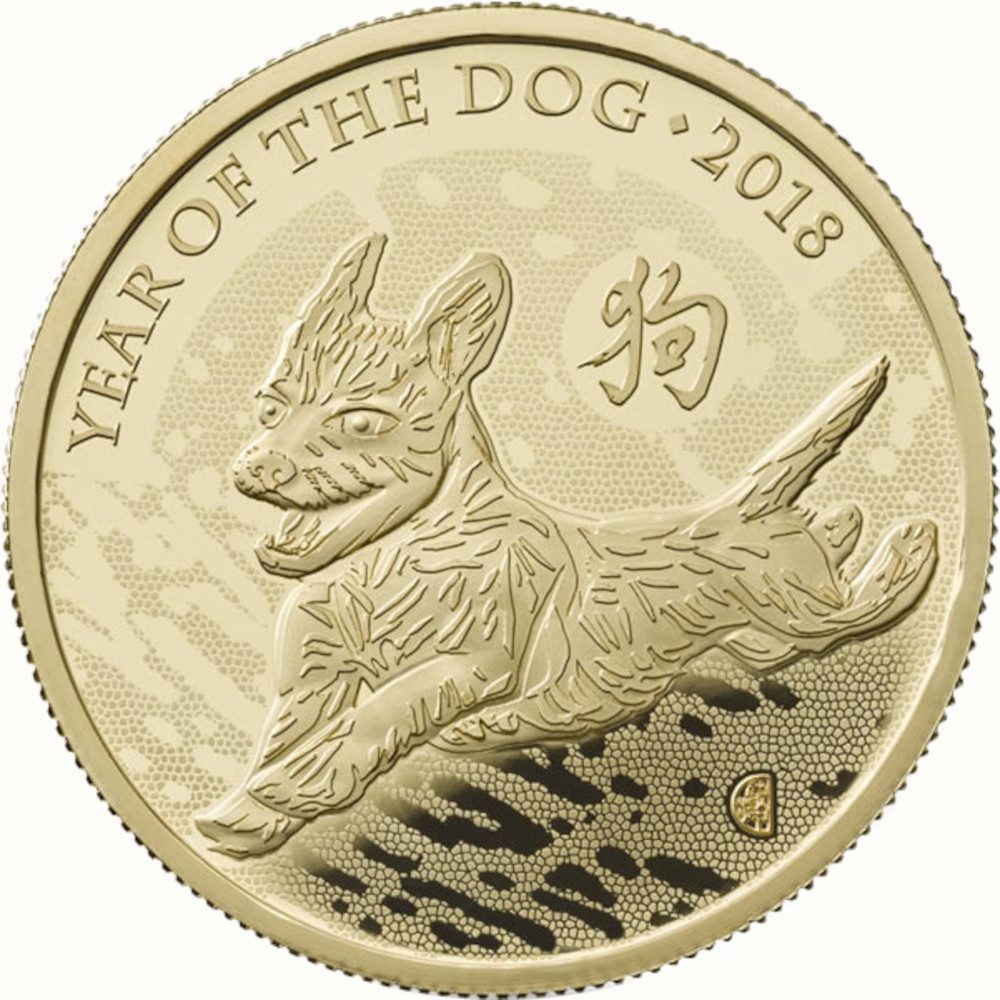 1000 Pounds - Elizabeth II Year of the Dog; Gold Proof