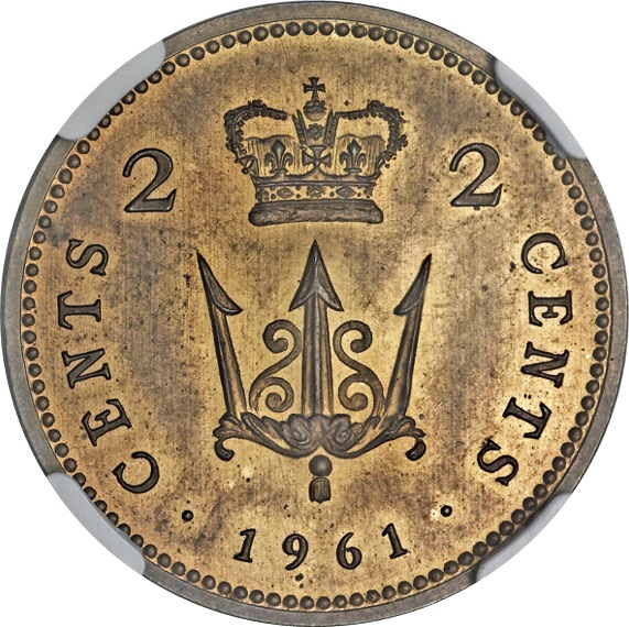 2 Cents - Elizabeth II Decimal Pattern reverse