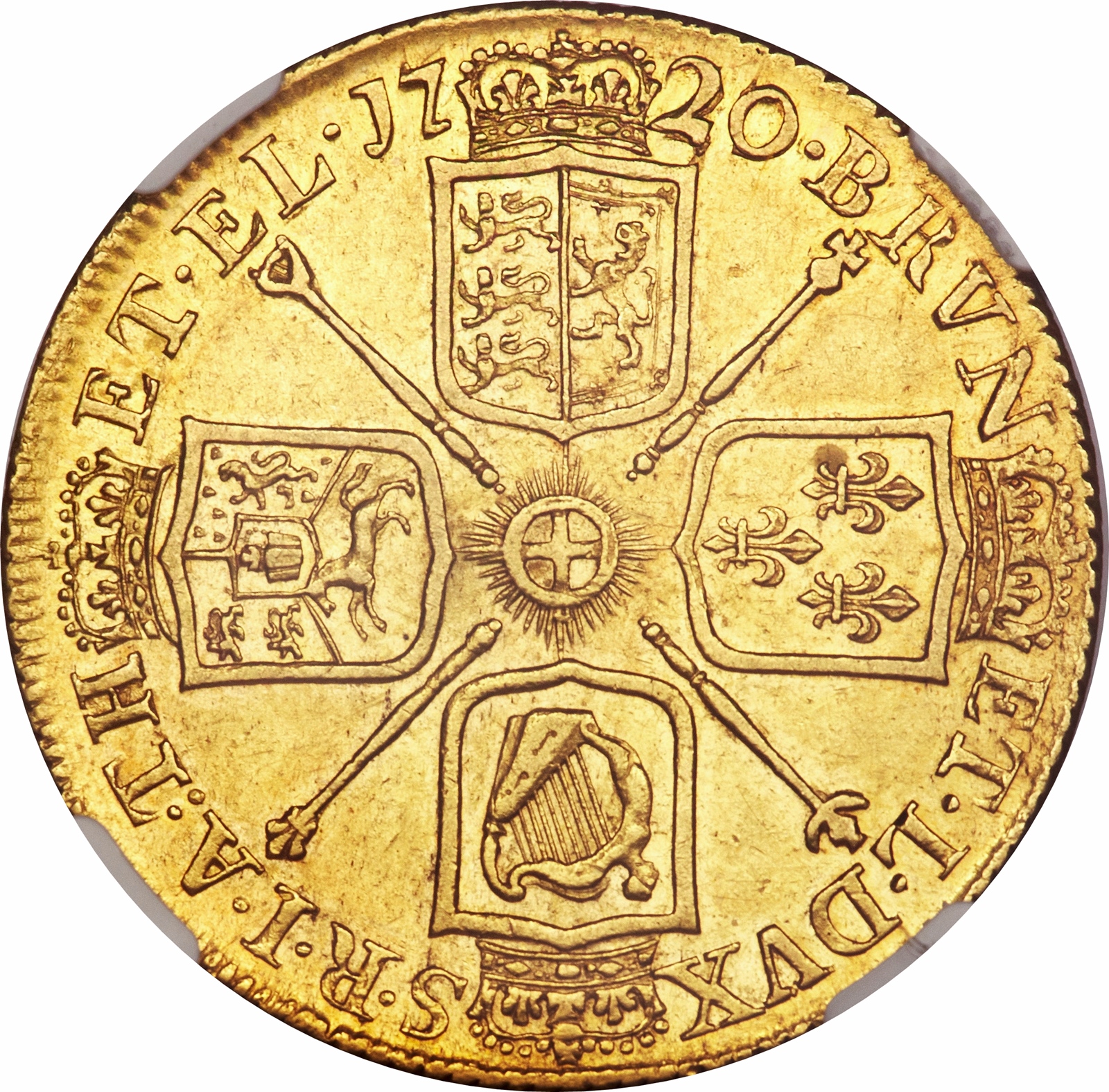 2 Guineas - George I reverse