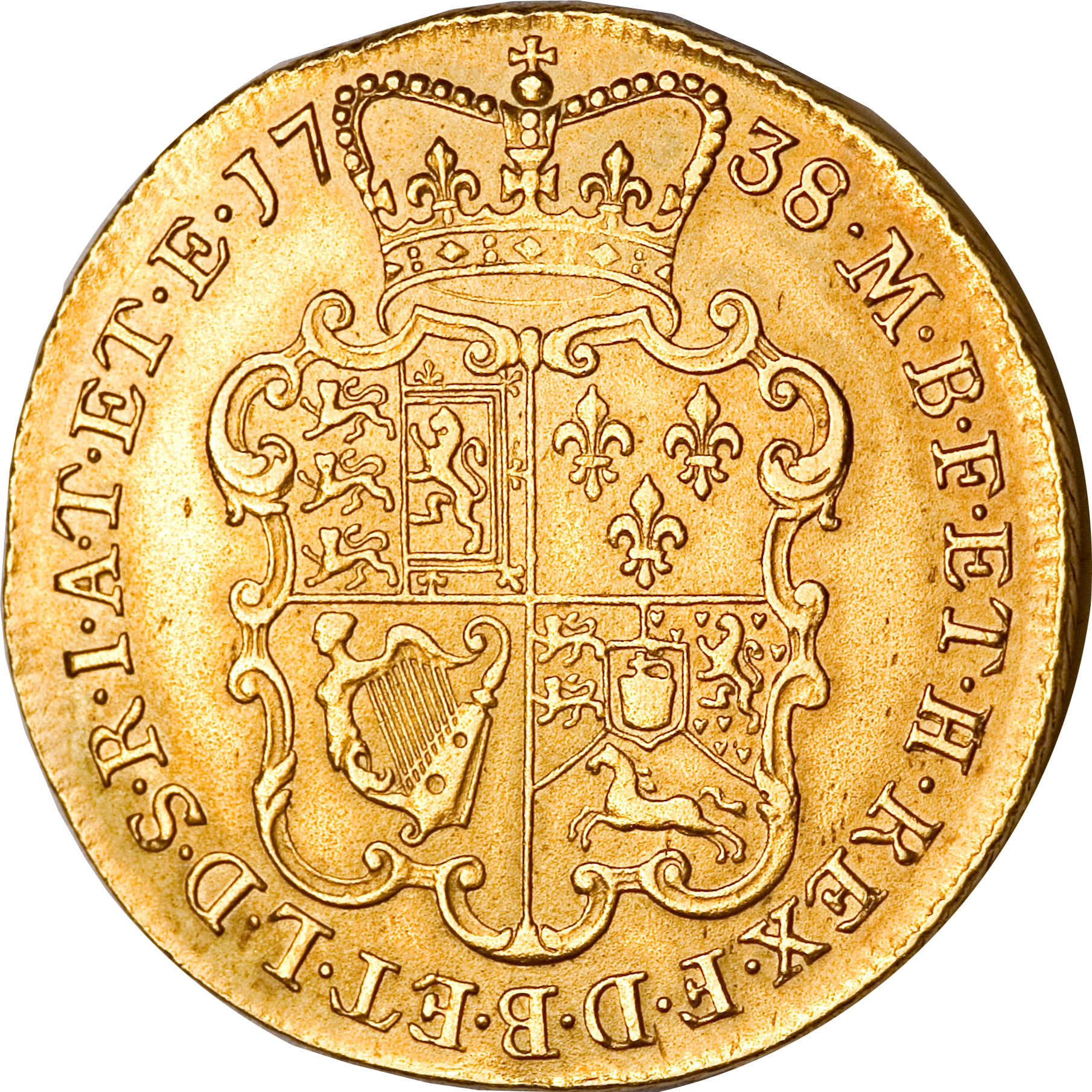 2 Guineas - George II Young portrait reverse