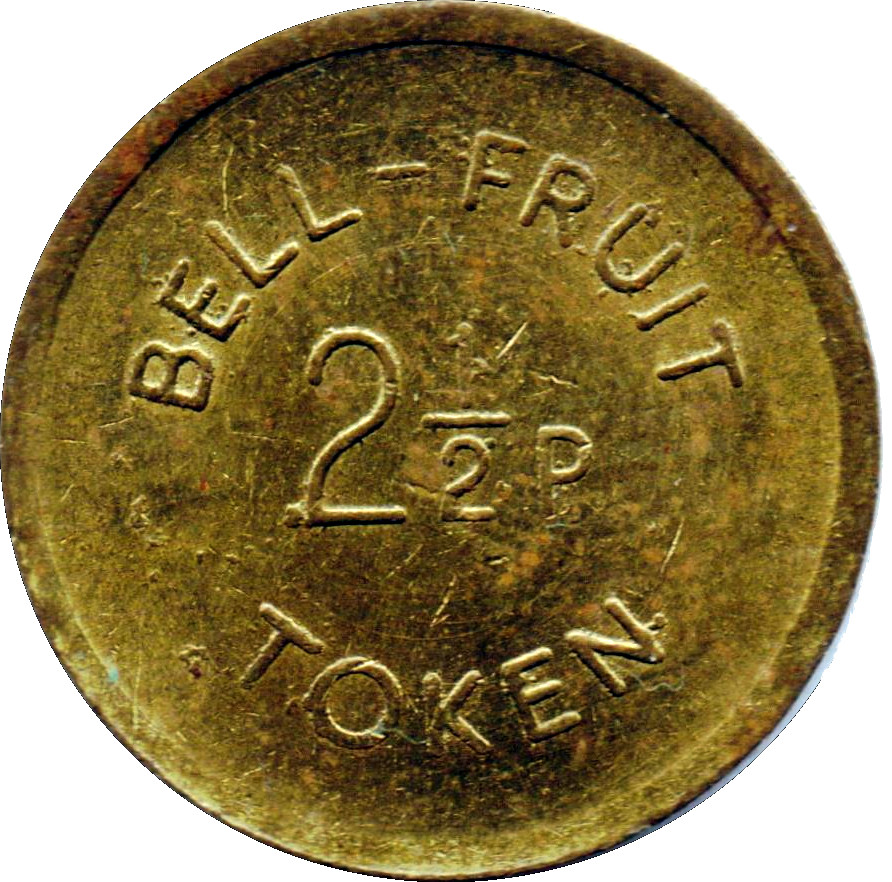 2½ Pence - Bell-Fruit Token reverse