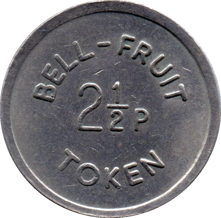 2½ Pence - Bell-Fruit Token reverse