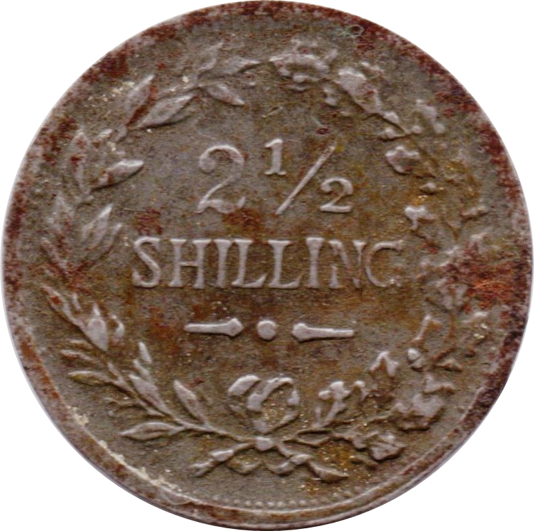 2½ Shillings Miniature coin reverse