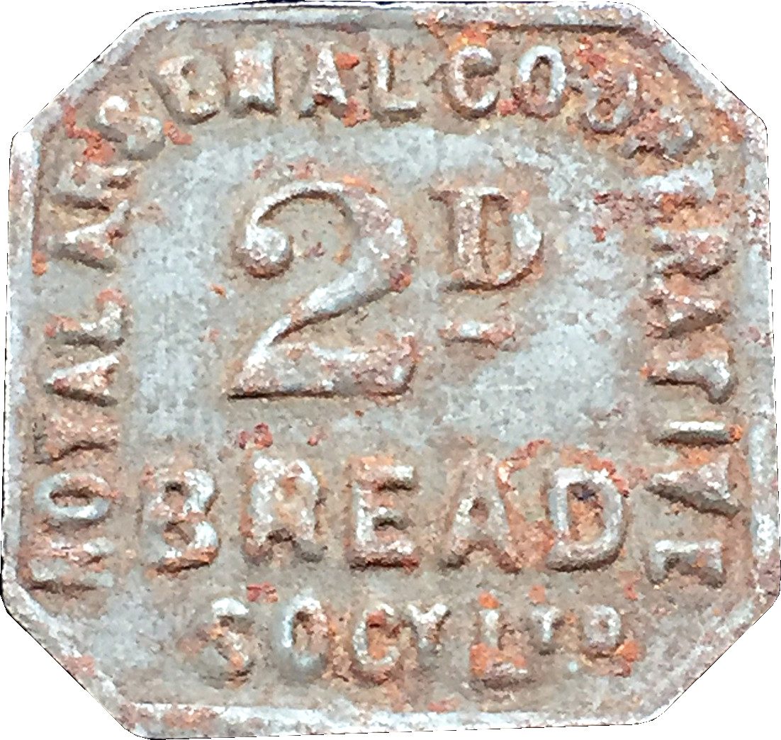 2 Pence Bread - Royal Arsenal Cooperative Socy Ltd obverse
