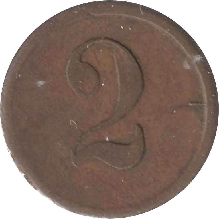2 Pence - Clown reverse