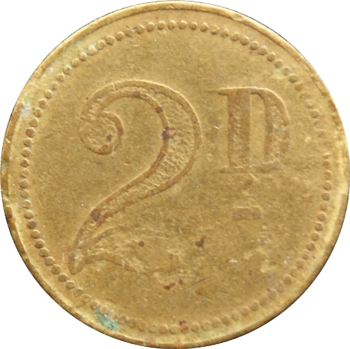 2 Pence - Clown reverse
