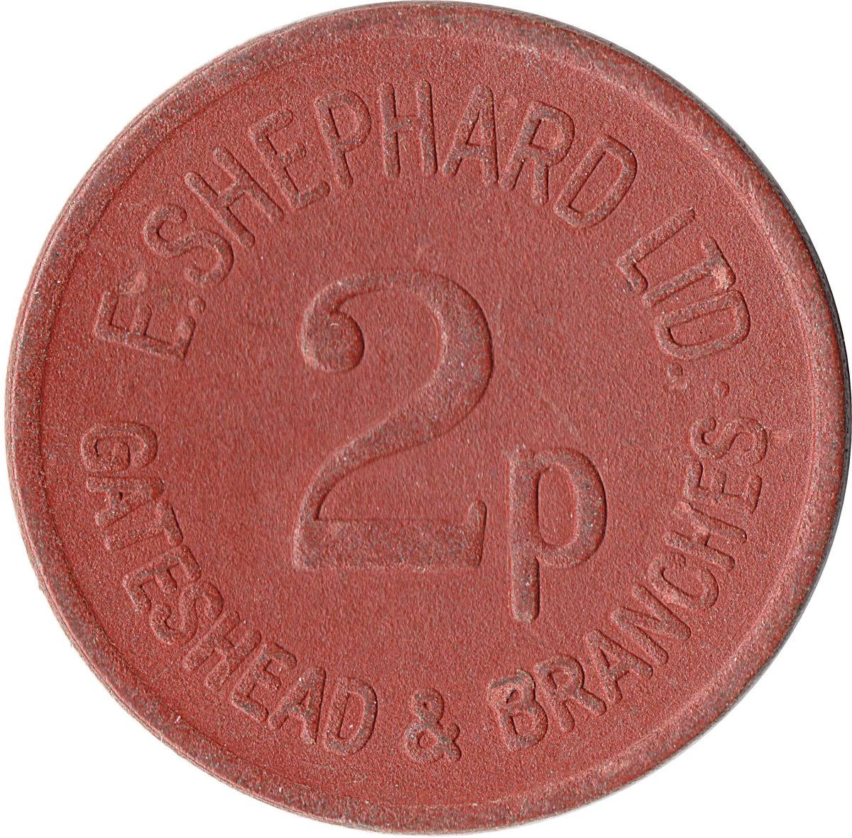 2 Pence - E. Shephard Ltd Gateshead obverse