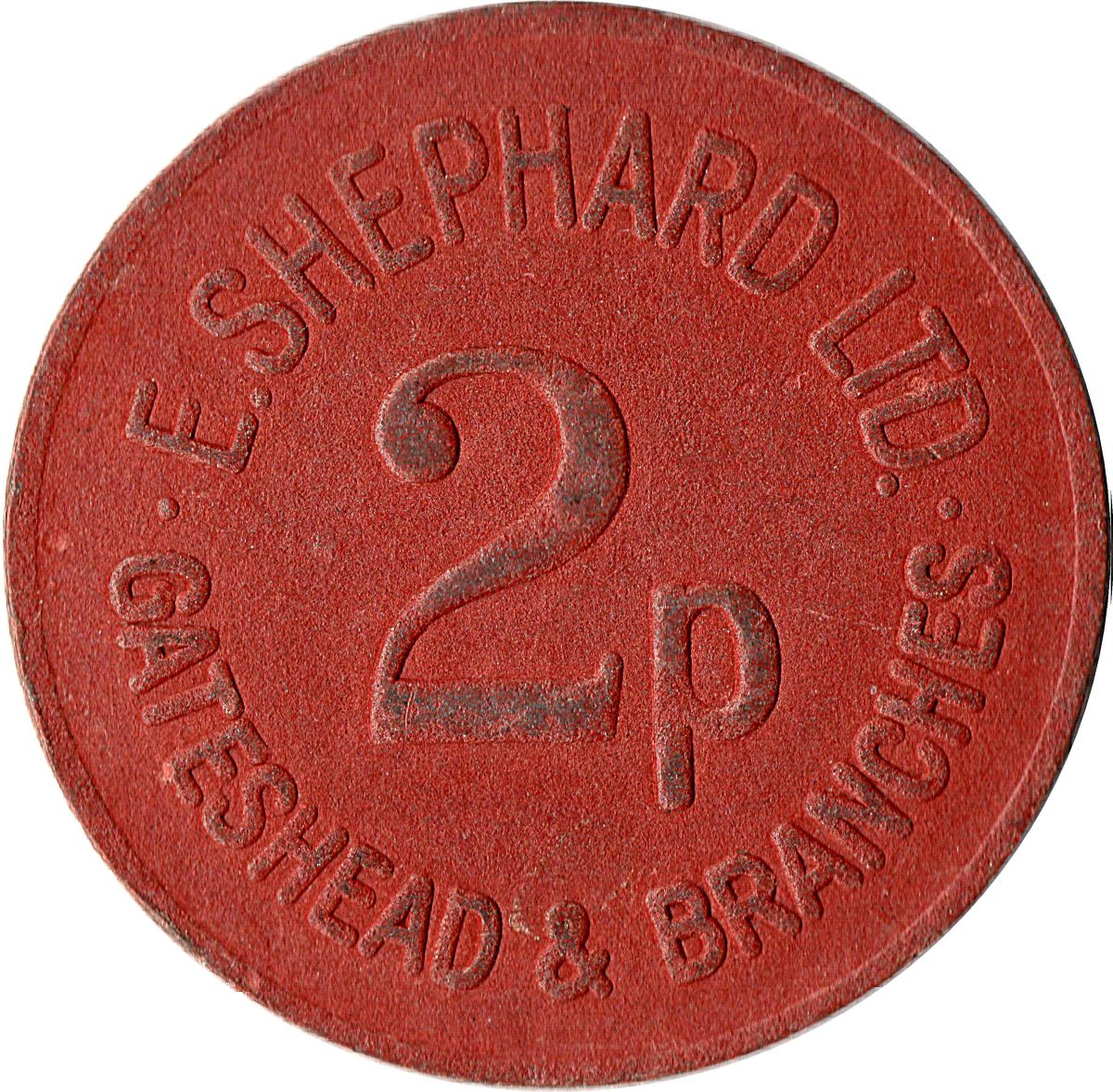 2 Pence - E. Shephard Ltd Gateshead reverse