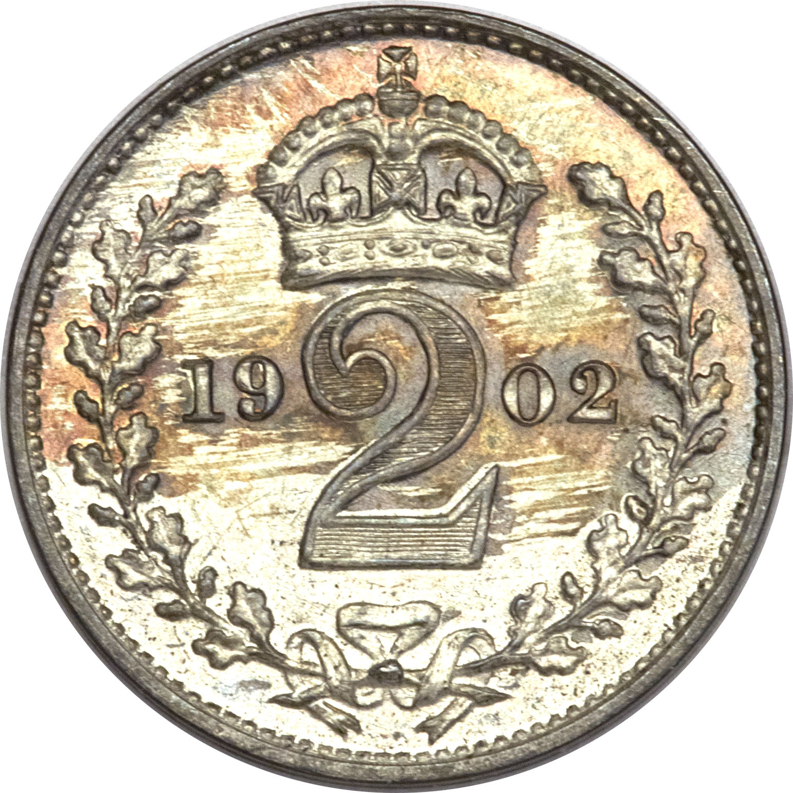 2 Pence - Edward VII Maundy issues reverse