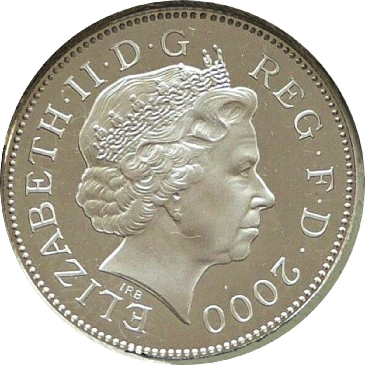 2 Pence - Elizabeth II 4th portrait; Welsh Plumes Silver Proof obverse