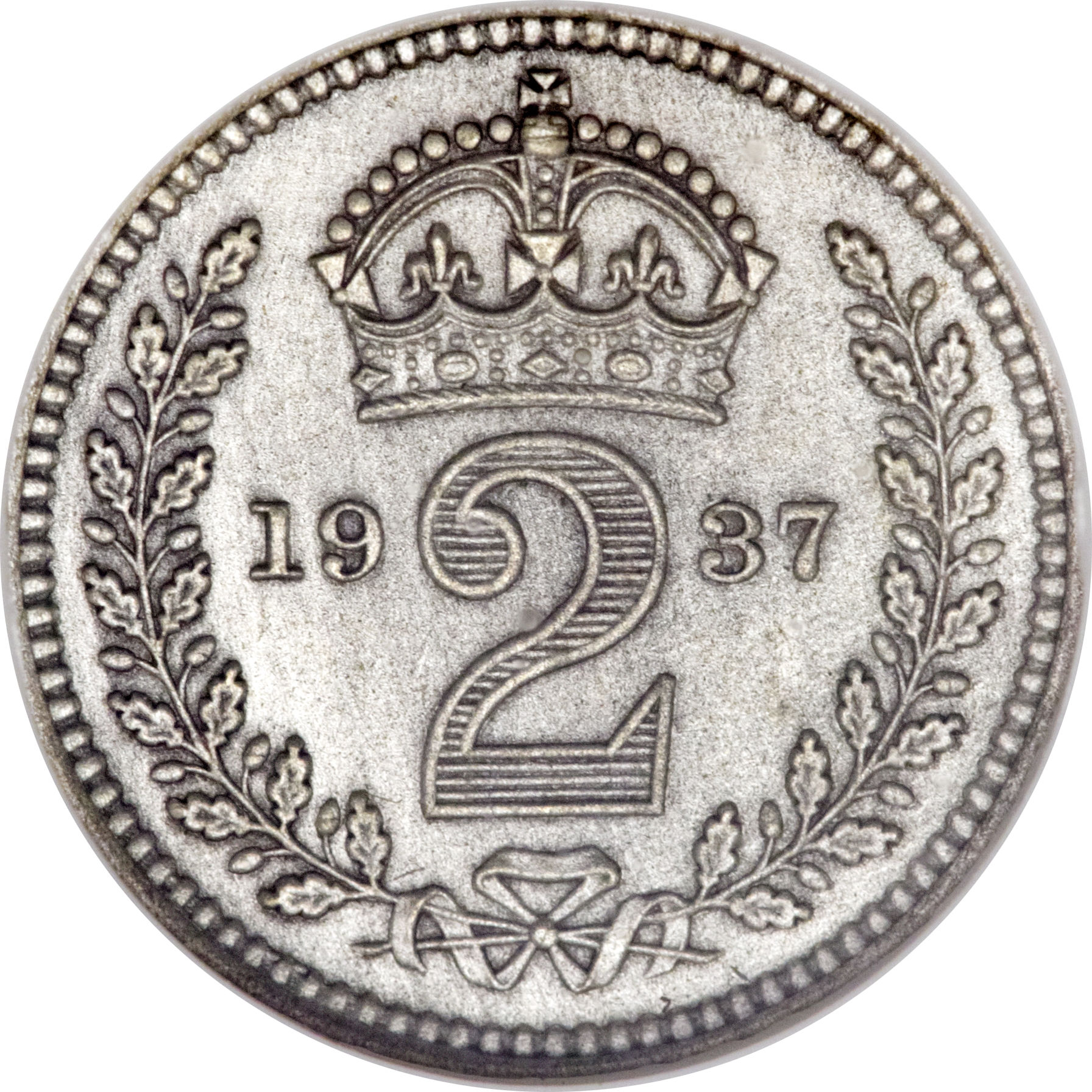 2 Pence - George VI 1st Maundy issue reverse