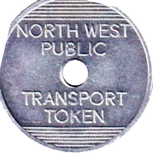 2 Pence - North West Public Transport Token obverse